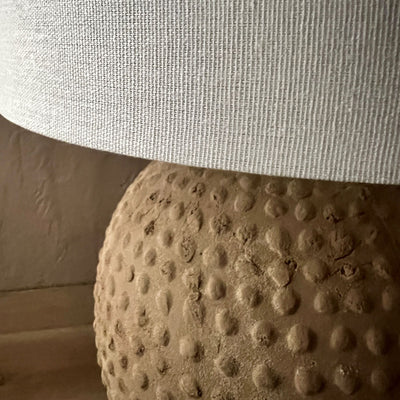 Gesso Lamp with Shade-Mrs Robinson
