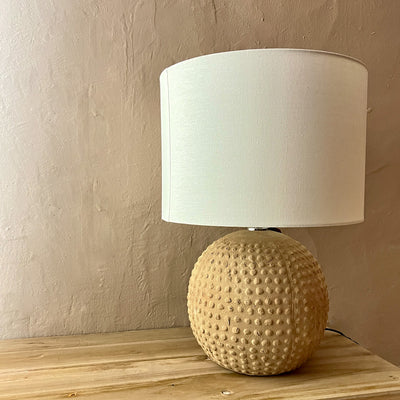 Gesso Lamp with Shade-Mrs Robinson