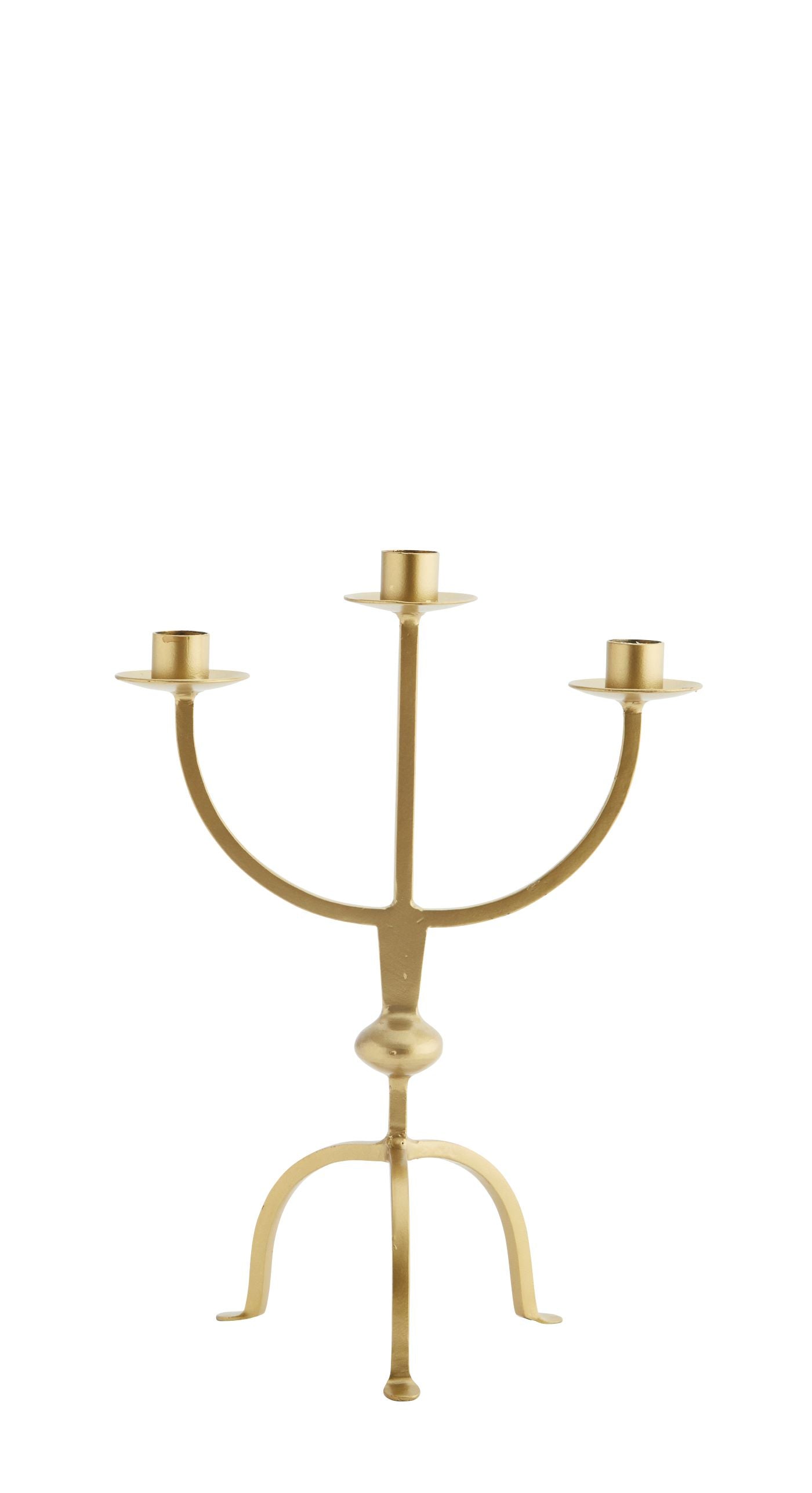 Iron candle holder brass