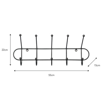 steel coat rack measurements