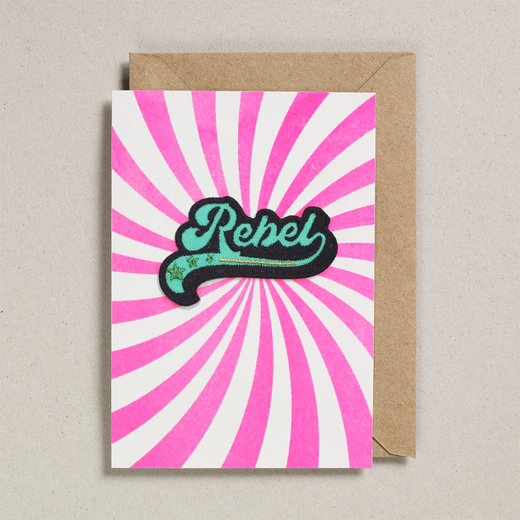 Rebel 'Iron On Patch' Greeting Card - Mrs Robinson