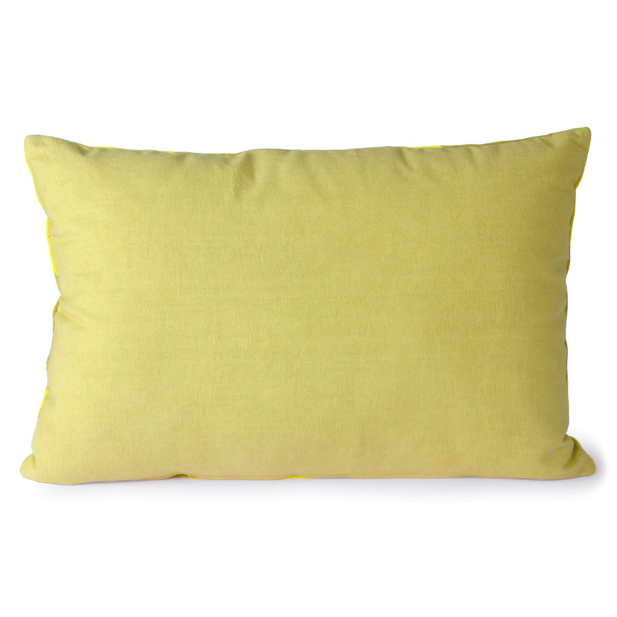 HKliving-Striped Velvet Cushion-Yellow