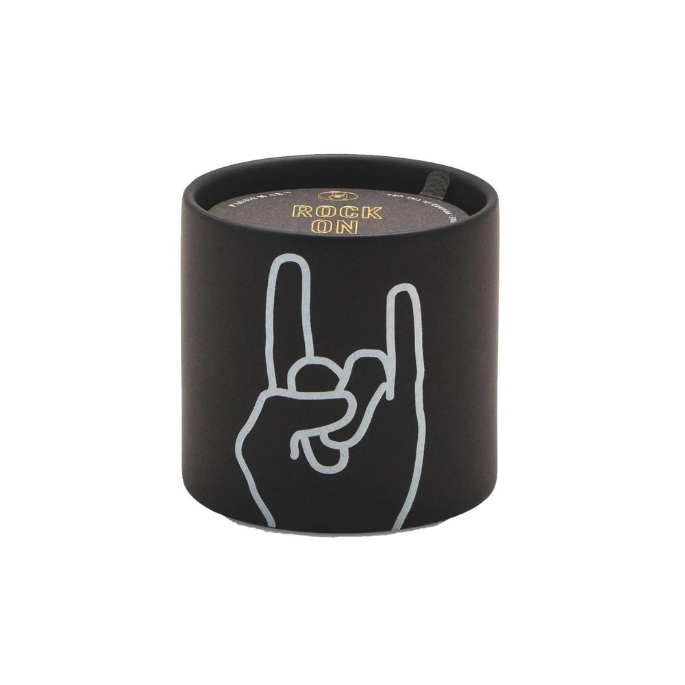 'Rock On' Leather & Oakmoss Soy Scented Candle - Mrs Robinson