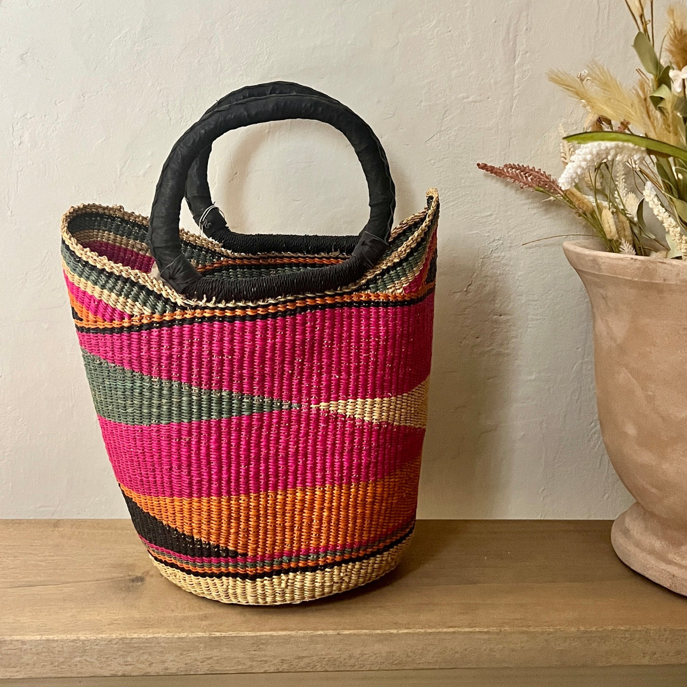 Handwoven U Shopper-Mrs robinson