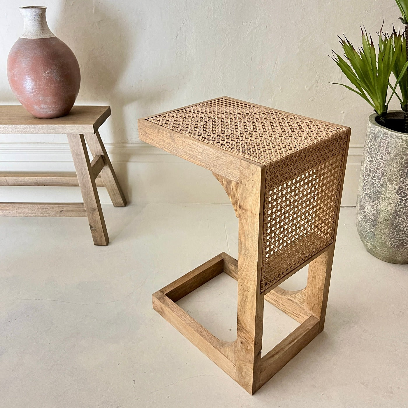 Rattan Side Table-Mrs Robinson