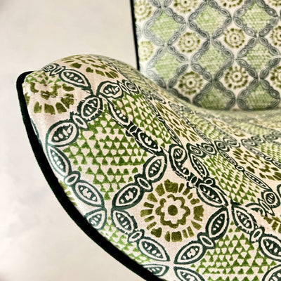 Dabu Print Cocktail Chair - Stardust Mrs Robinson detail