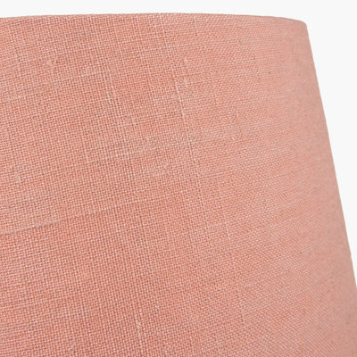 Natural Weave Linen Tapered Shade-Pale Terracotta Pink