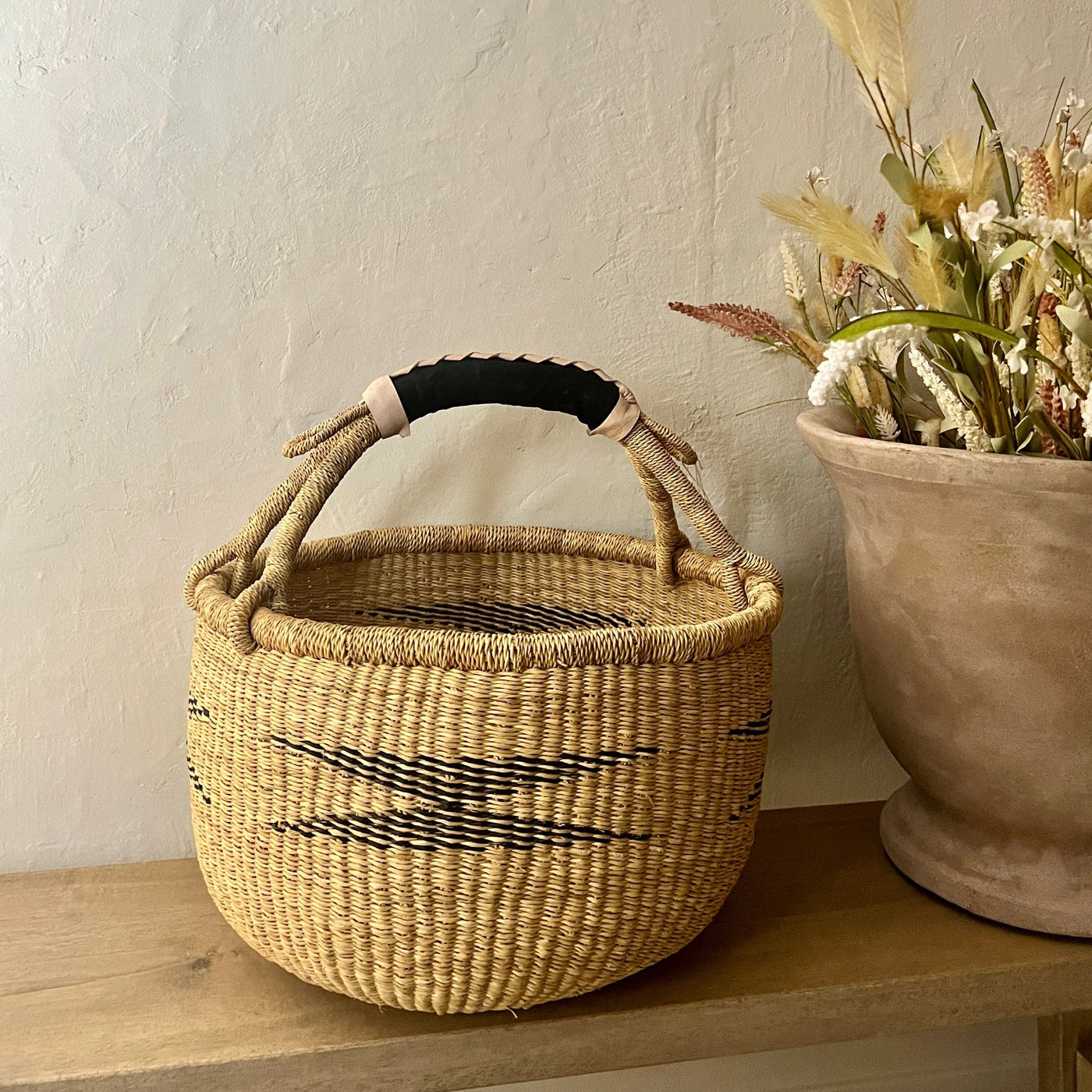 Handwoven Shopper Basket-Mrs Robinson