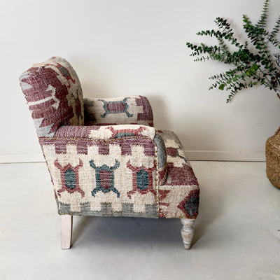 Kilim armchair -Mrs Robinson