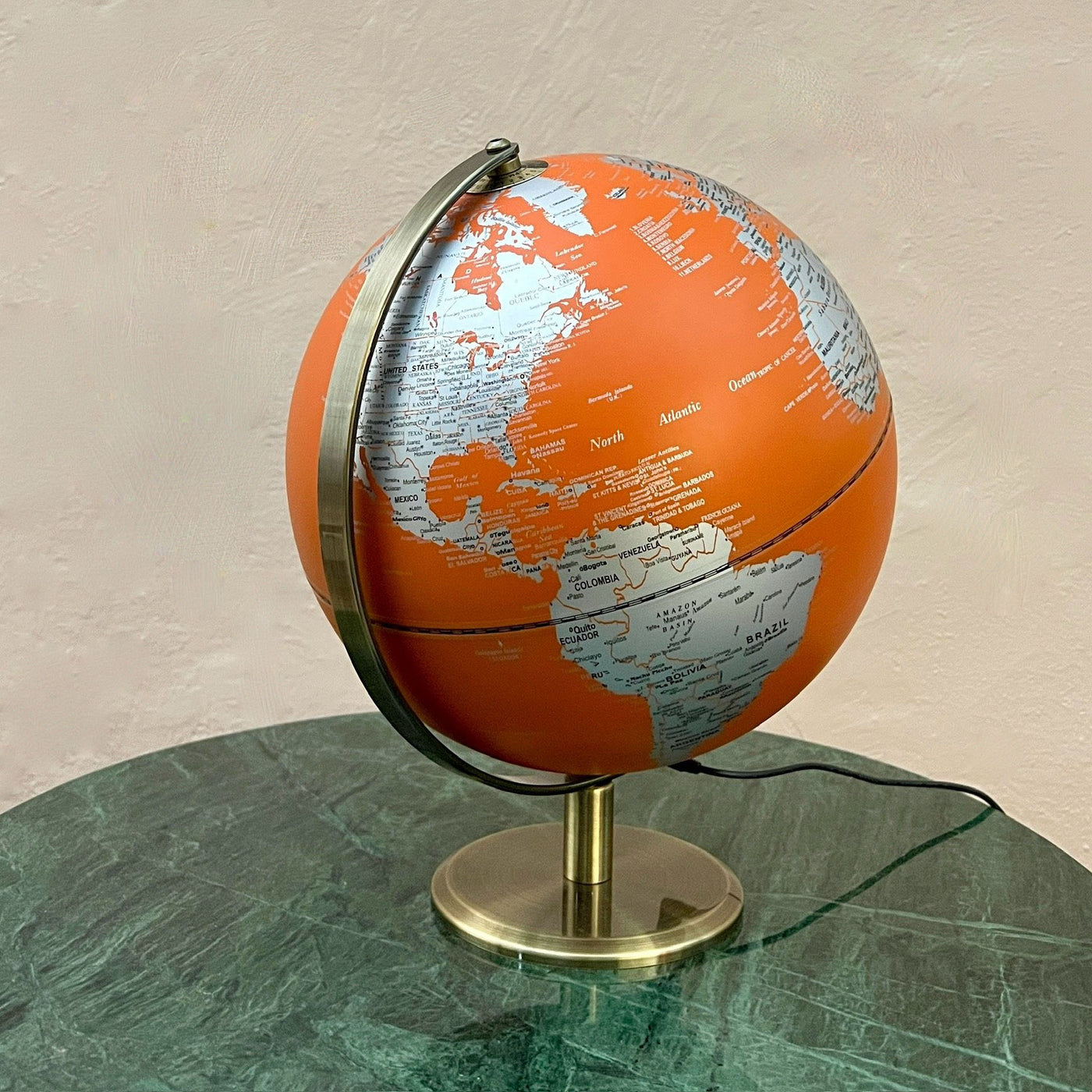 Orange Globe Light 10"(UK plug)