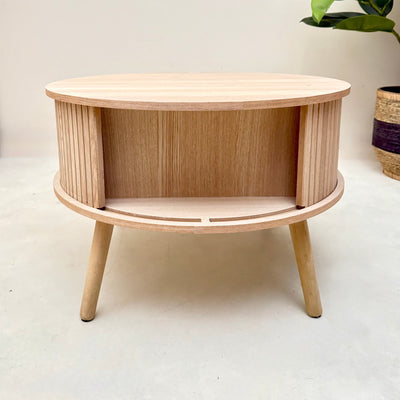 Bernt ROUND SLIDE DOOR Coffee table