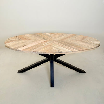 Sunray Oval Dining Table-180cm