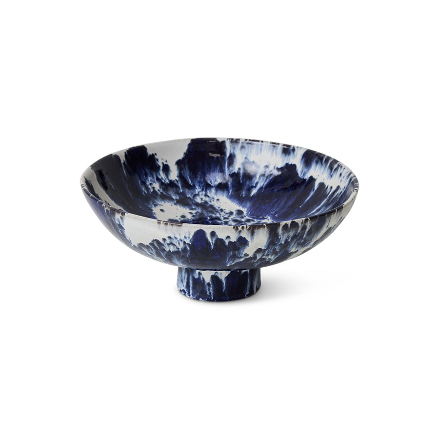 Blue handmade ceramic bowl