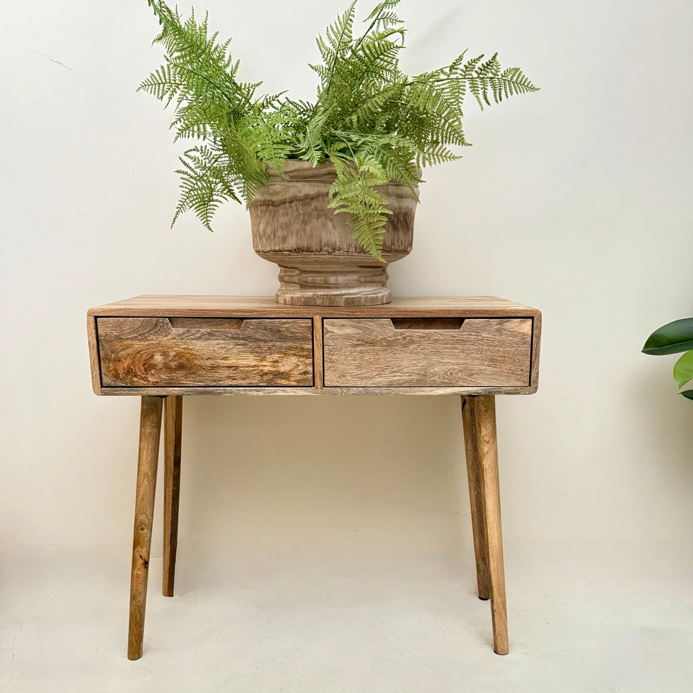 Console table with plant-Mrs Robinson