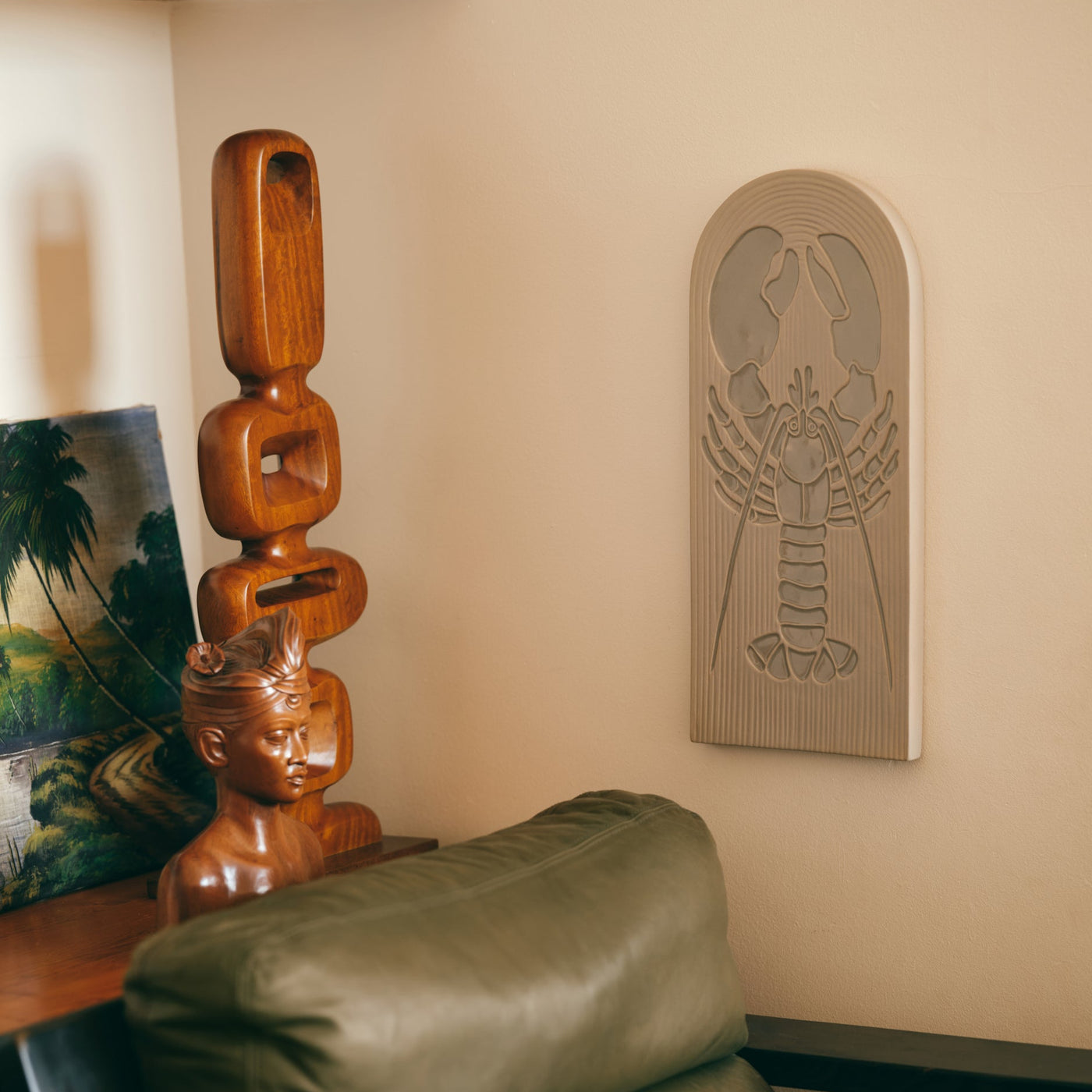 Ceramic Lobster decorative wall tile 