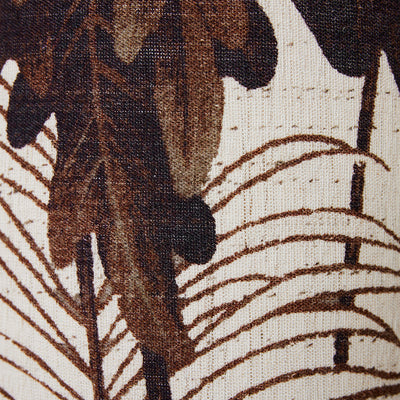 HKliving-Tall Floral Cylinder Lamp Shade-Linen