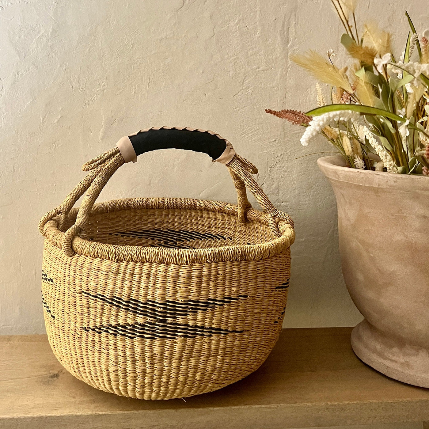 Handwoven Shopper Basket-Mrs robinson