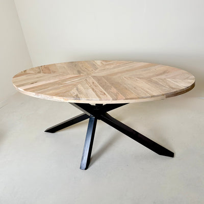 Sunray Oval Dining Table-180cm