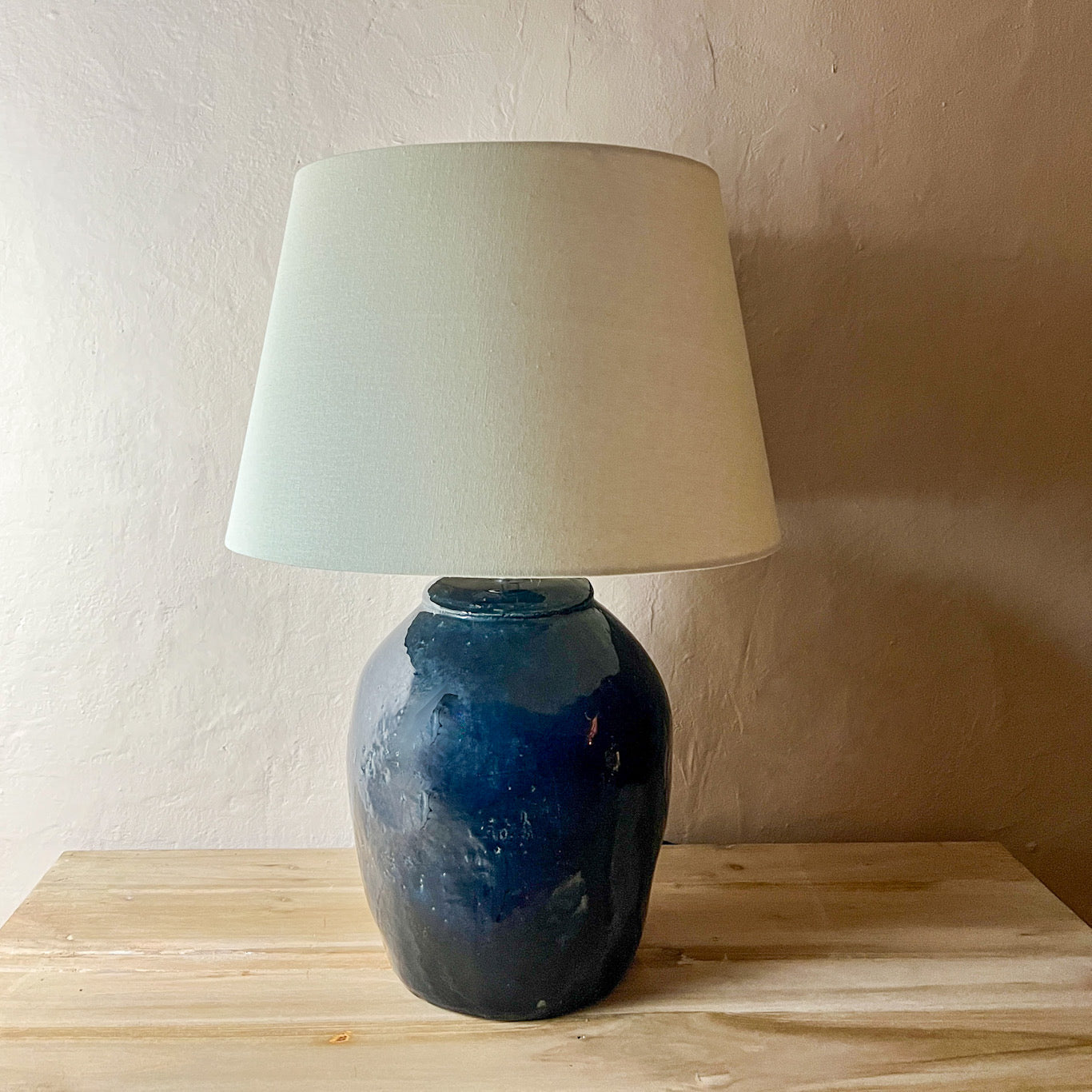 Indigo Ceramic Table Lamp Base
