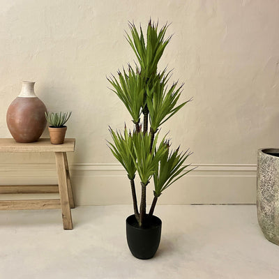 Faux YUCCA TREE with POT - 110cm-Mrs robinson