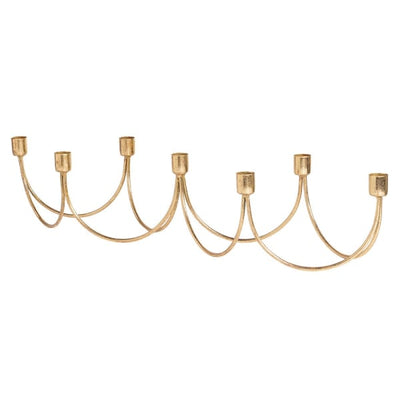 Gold Scroll Candle Stand