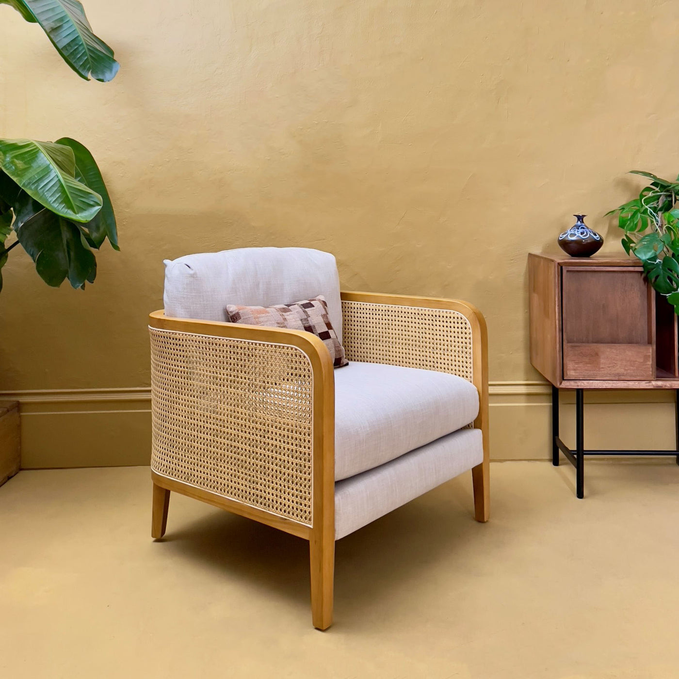 Hailee Rattan  Armchair-Mrs Robinson-Back