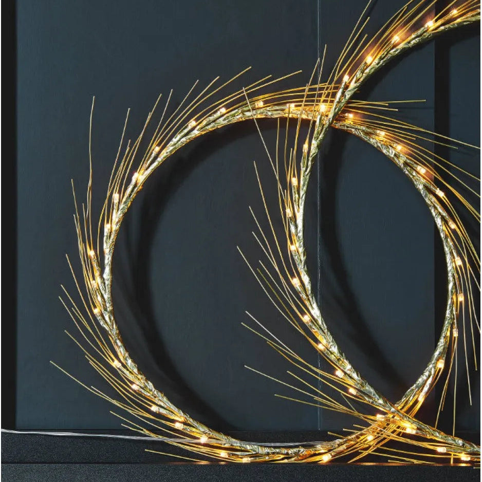 Gold Halo Wreath -45cm