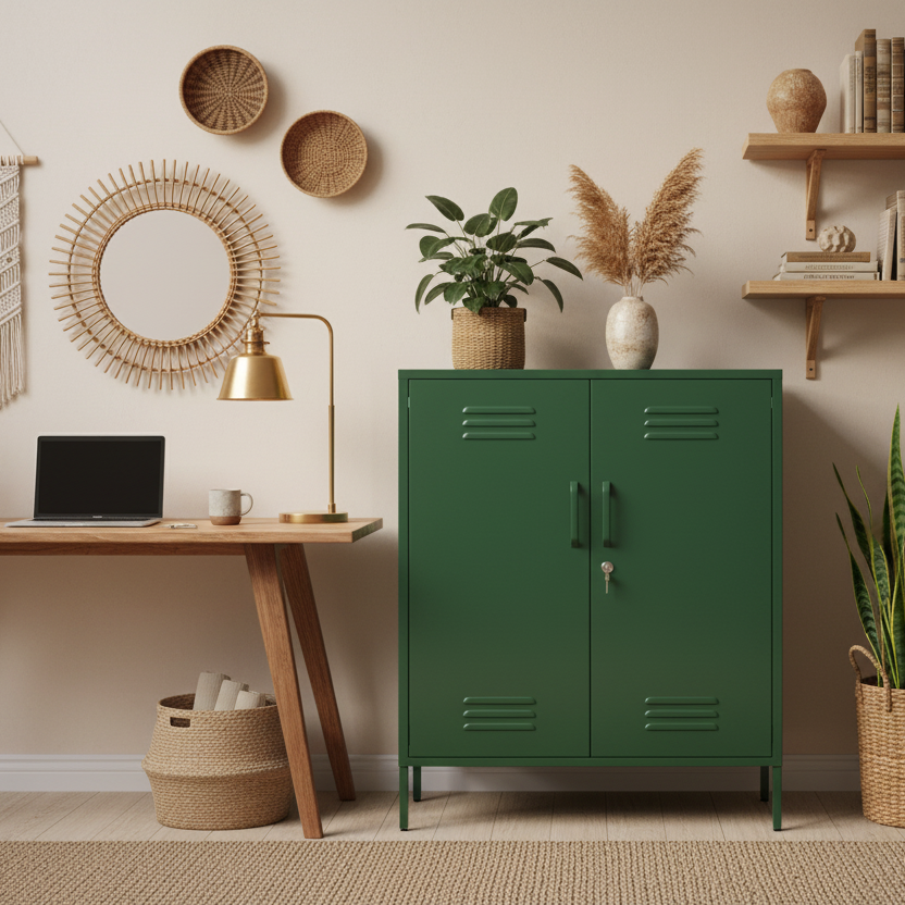 Utility Steel 2-Door Locker - MEDIUM - Olive Green – Mrs Robinson