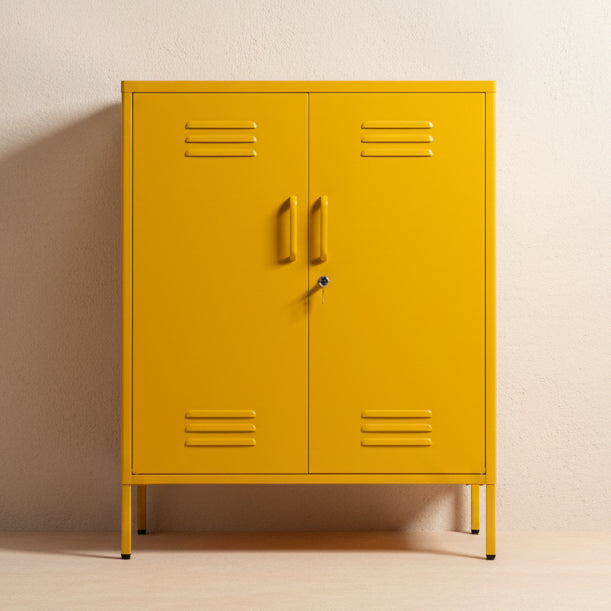Utility Steel 2-Door Locker - Yellow – Mrs Robinson
