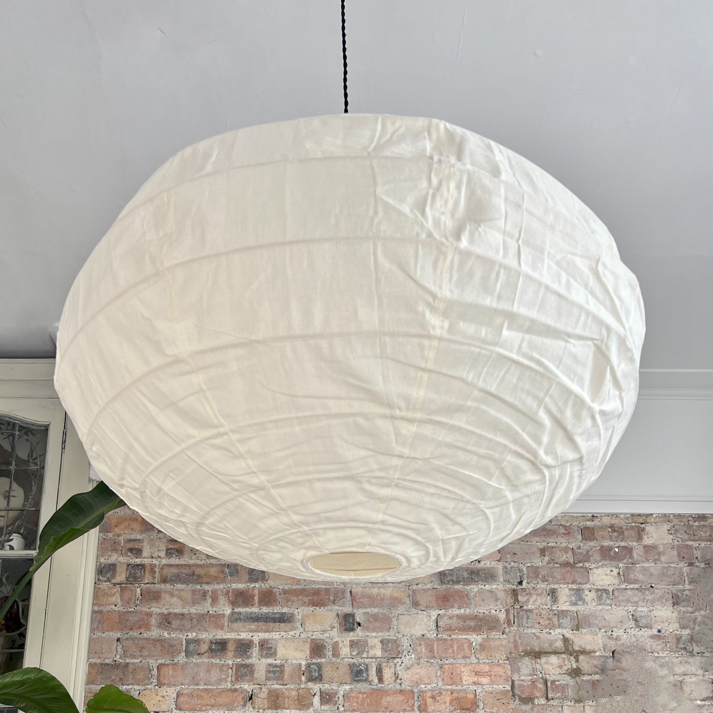 Cotton Oval Lantern Shade-Full White- 80cm-Mrs Robinson