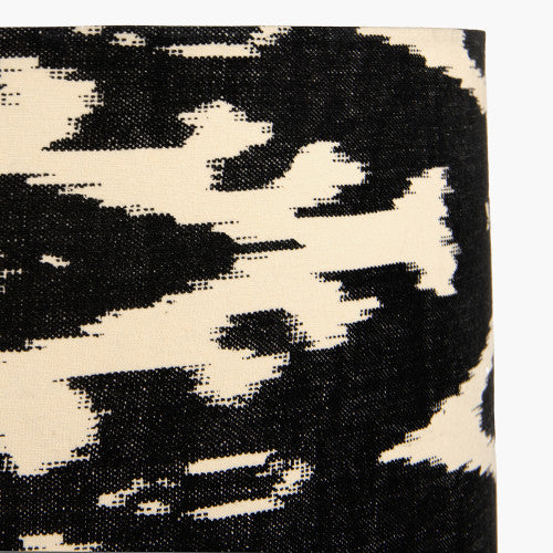 Ikat Cylinder Shade-Black-detail