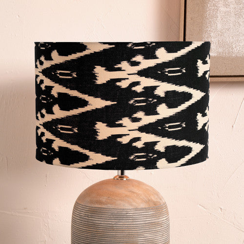 Ikat Cylinder Shade-Black image