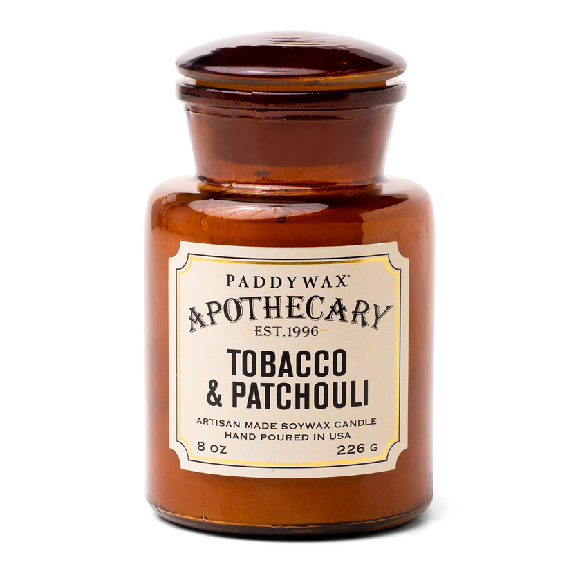 Tobacco and Patchouli candle apothacary