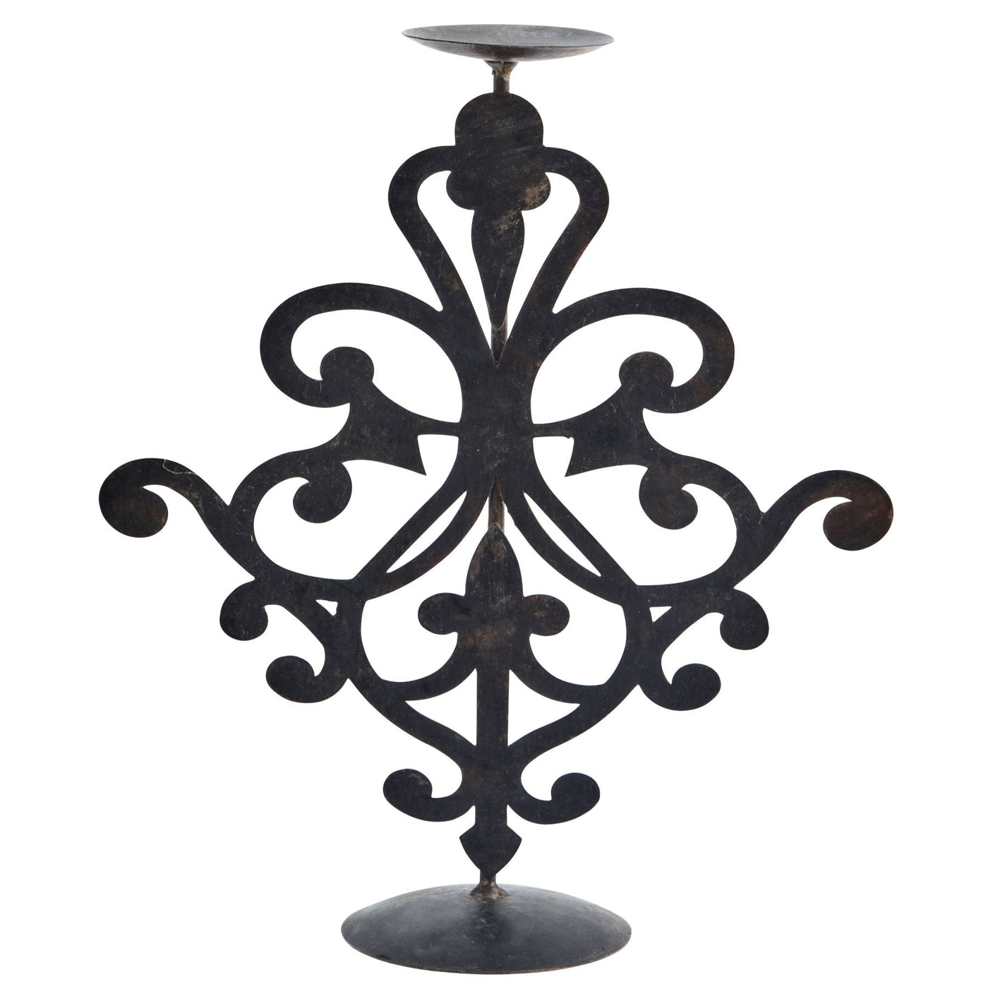 Recycled Iron Candle Stand