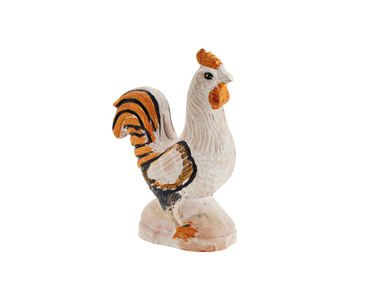 Hand Painted Terracotta Rooster