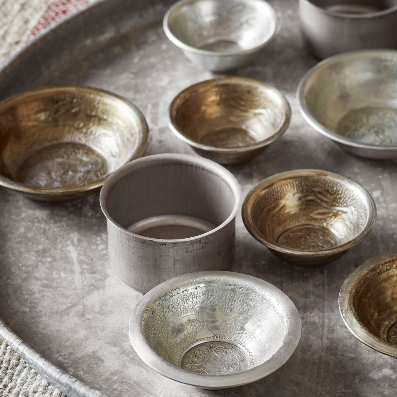 Hammered Bowls -Set of 3