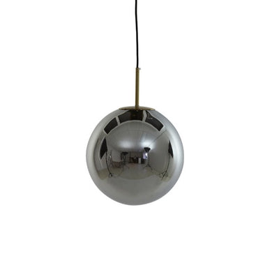 Medium Mirror Globe Pendant Light - Smoked