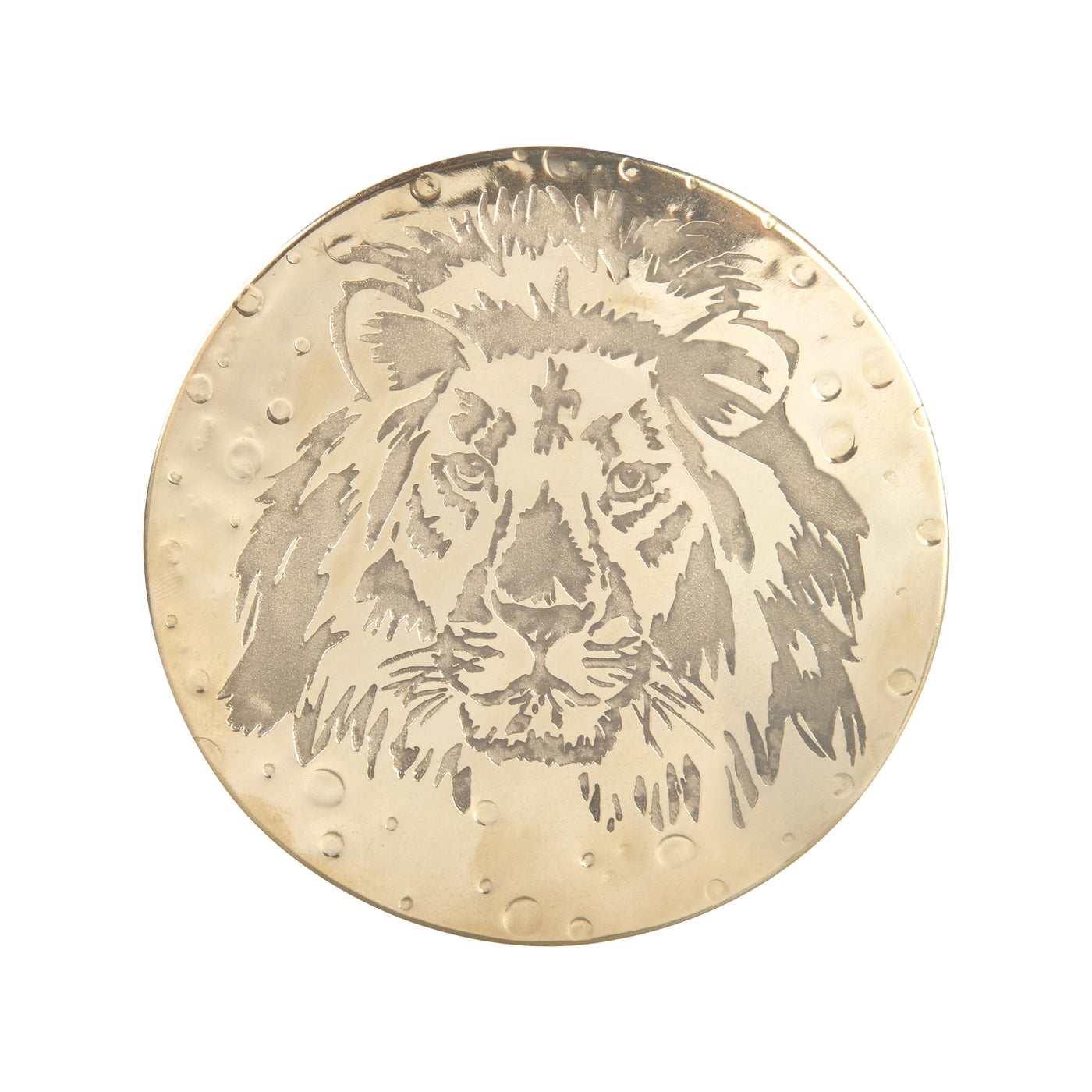 Brass-Feline-lion-Coasters- Set-of-4-&klevering-gift-boxed