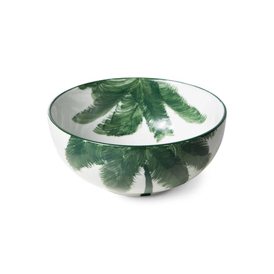 HKLiving - Large Green Porcelain Palms Bowl - Mrs Robinson