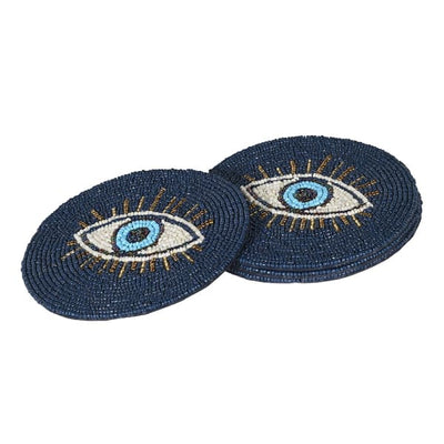 Beaded Evil Eye Coasters- Set of 40