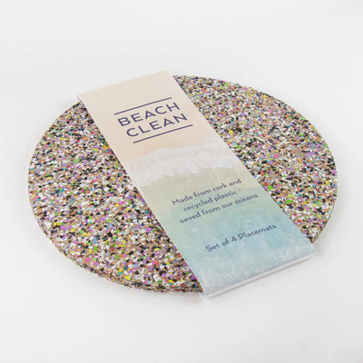 Beach Clean Round Placemats - Set of 4