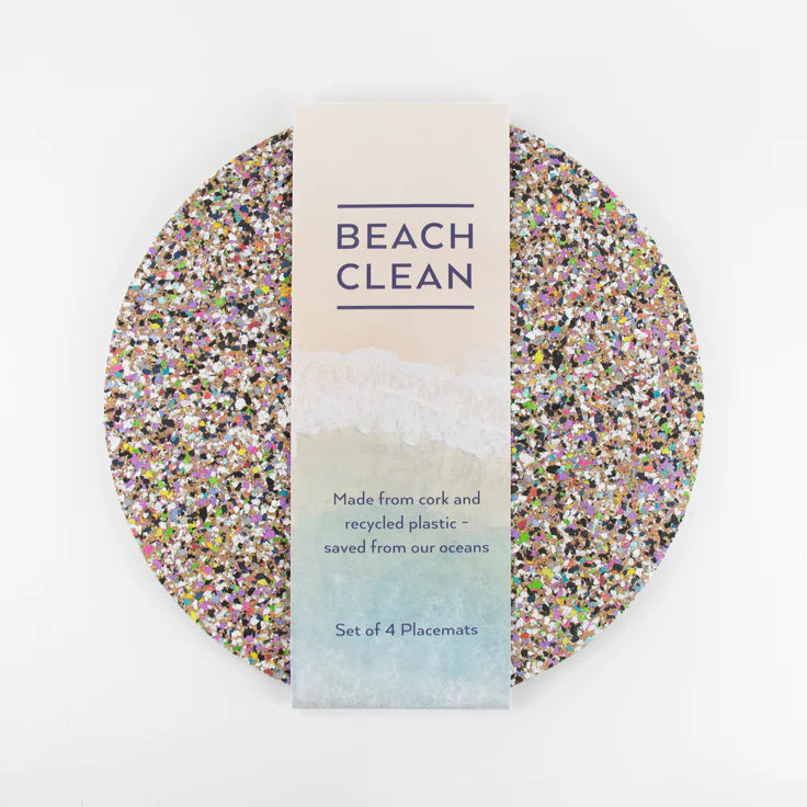 Beach Clean Round Placemats - Set of 4