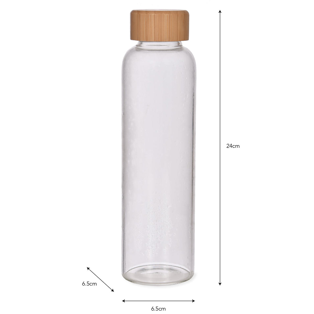 bottle with bamboo lid measurements 