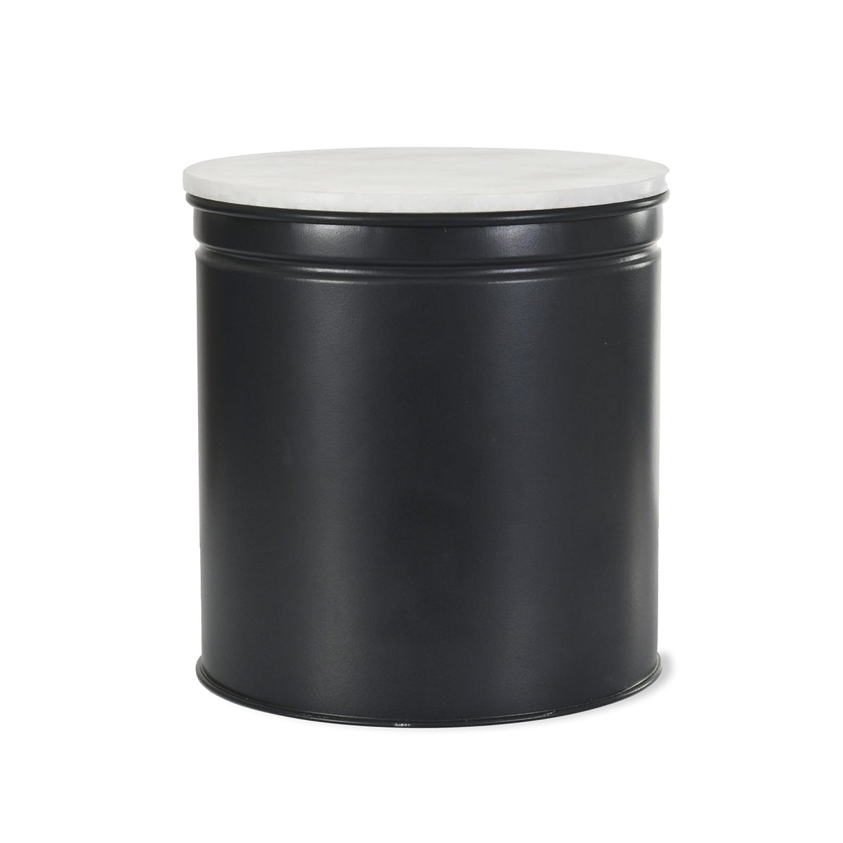 charcoal-biscuit-tin-with-a-white-marble-lid-Mrs-Robinson