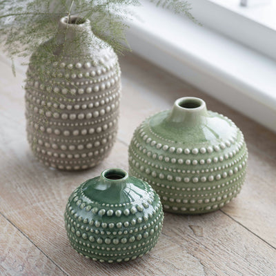Oldani Handmade Ceramic Vase, Small, Green - Mrs Robinson
