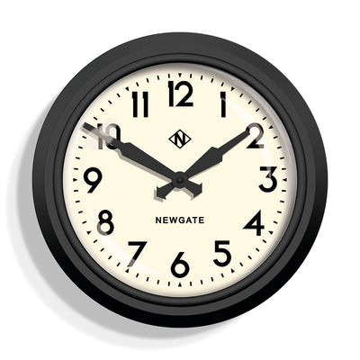 Newgate 50s Electric Clock Black - Mrs Robinson