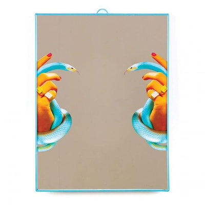 Seletti Hands with Snakes Glass Mirror - 30cm x 40cm - Mrs Robinson