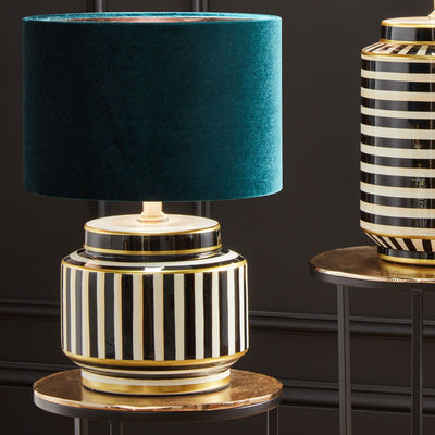 Humbug Black and White Table Lamp-Short
