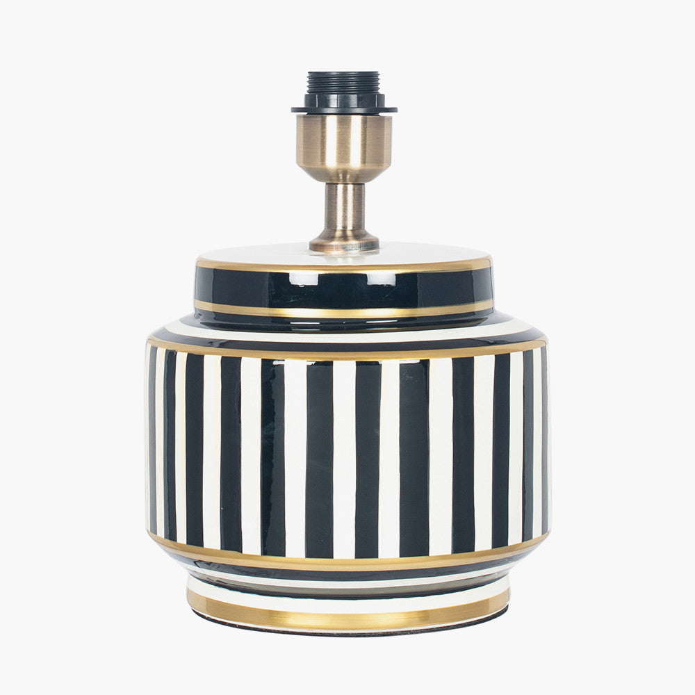 Humbug Black and White Table Lamp-Short