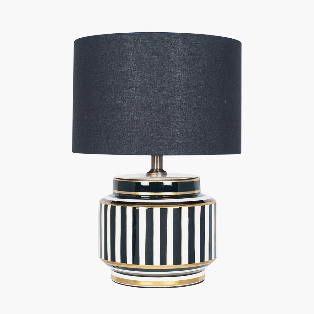 Humbug Black and White Table Lamp-Short